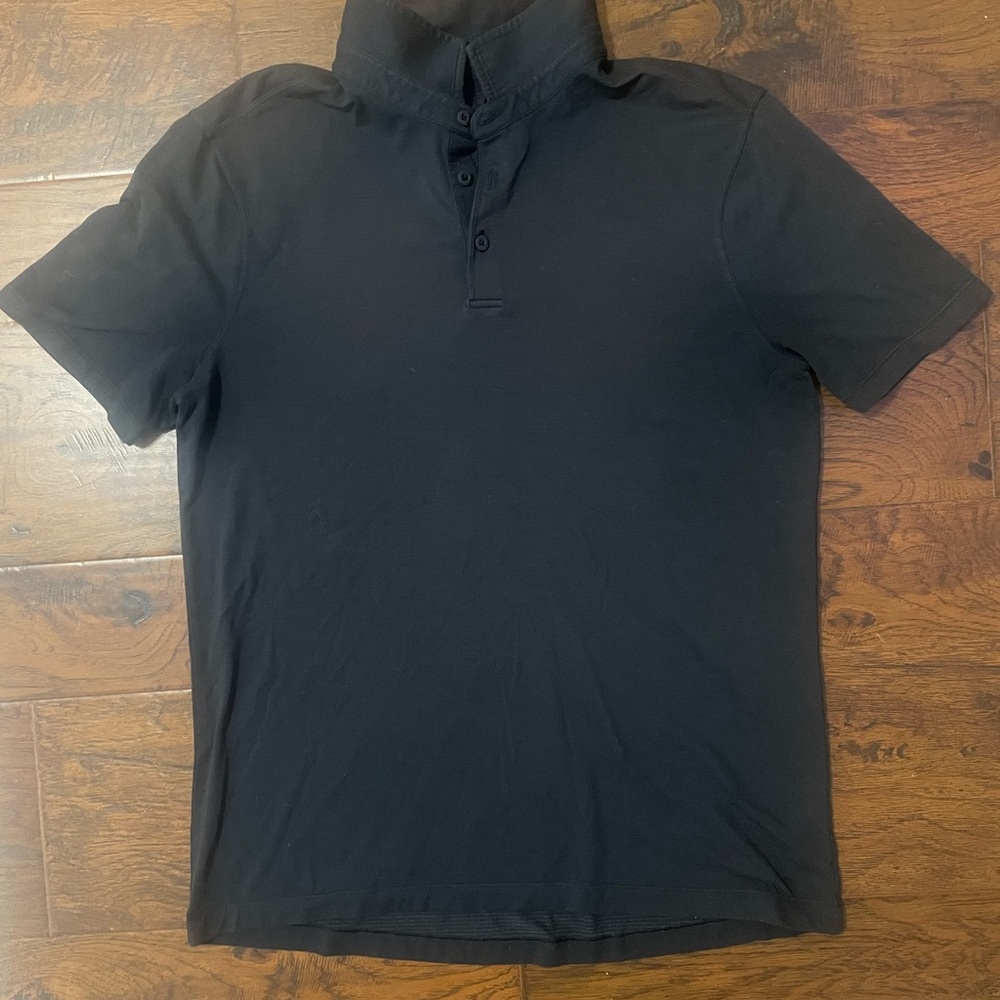 Lululemon Black Polo Shirt for Men size large